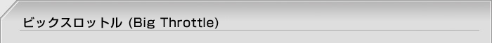 ビックスロットル(Big Throttle)